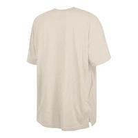 Men's New Era  Cream York Giants Third Down Big & Tall Historic T-Shirt