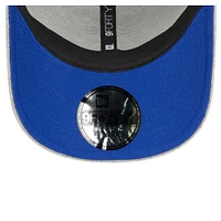 Men's New Era Heather Gray/Royal New York Giants Pop Trucker 9FORTY Adjustable Hat