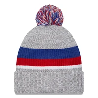 Men's New Era Heather Gray New York Giants Cuffed Knit Hat with Pom