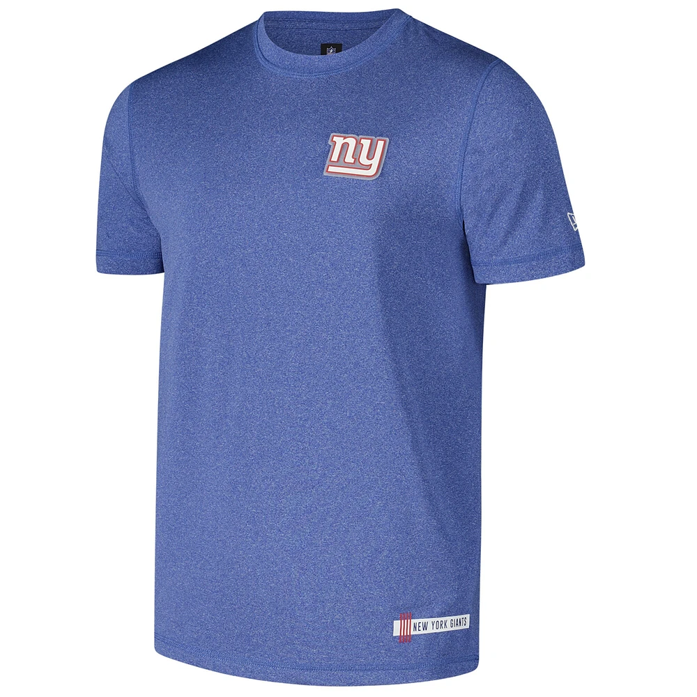 Men's New Era Heather Royal York Giants 2024 NFL Training Camp T-Shirt
