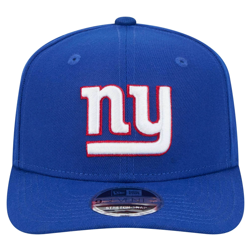 Men's New Era  Royal New York Giants 9SEVENTY Stretch-Snap Hat
