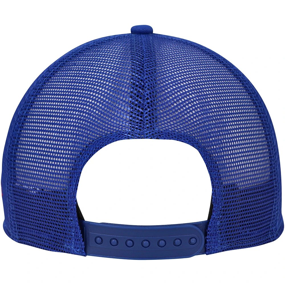 Men's New Era Royal New York Giants  A-Frame Trucker 9FORTY Adjustable Hat