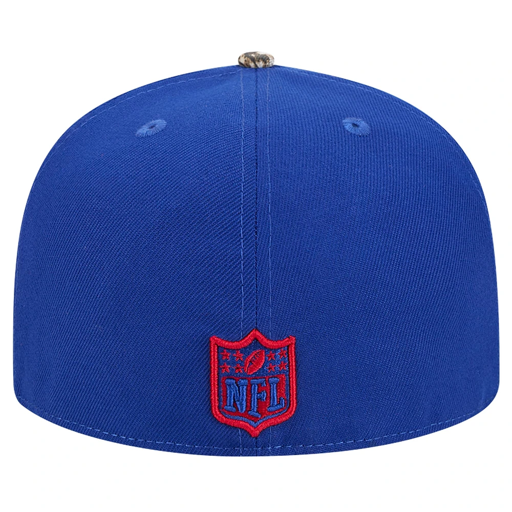 Men's New Era Royal York Giants Active Two-Tone Camo 59FIFTY Fitted Hat