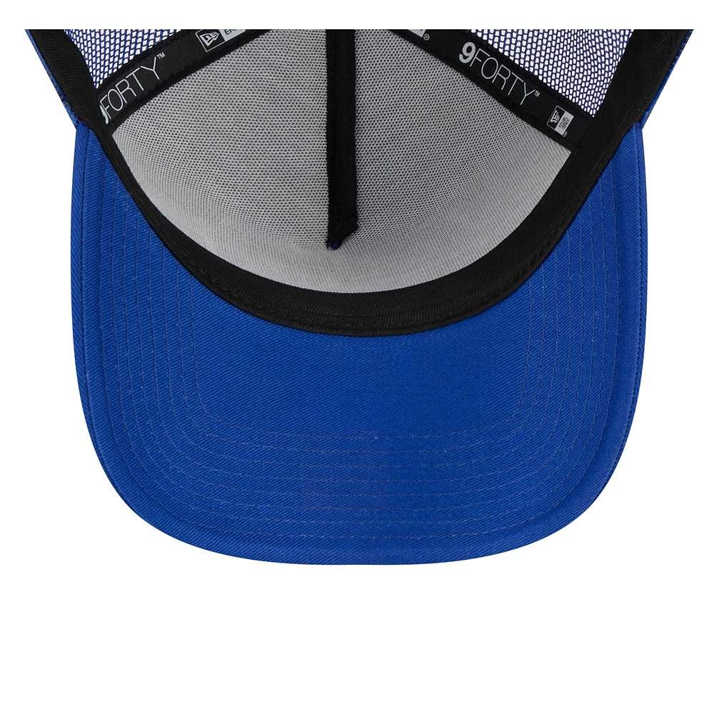 Men's New Era Royal New York Giants Caliber Trucker 9FORTY Adjustable Hat