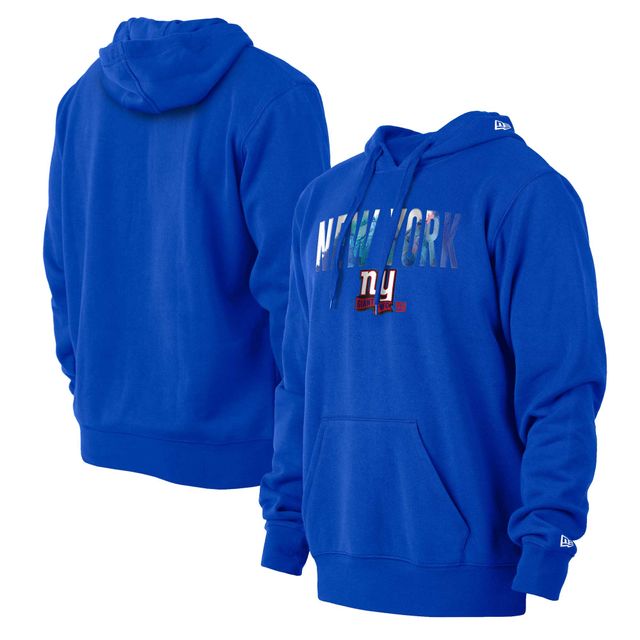 Sweat à capuche avec teinture l'encre Royal New York Giants Era pour homme
