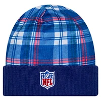 Men's New Era  Royal New York Giants Sideline Statement Cuffed Knit Hat