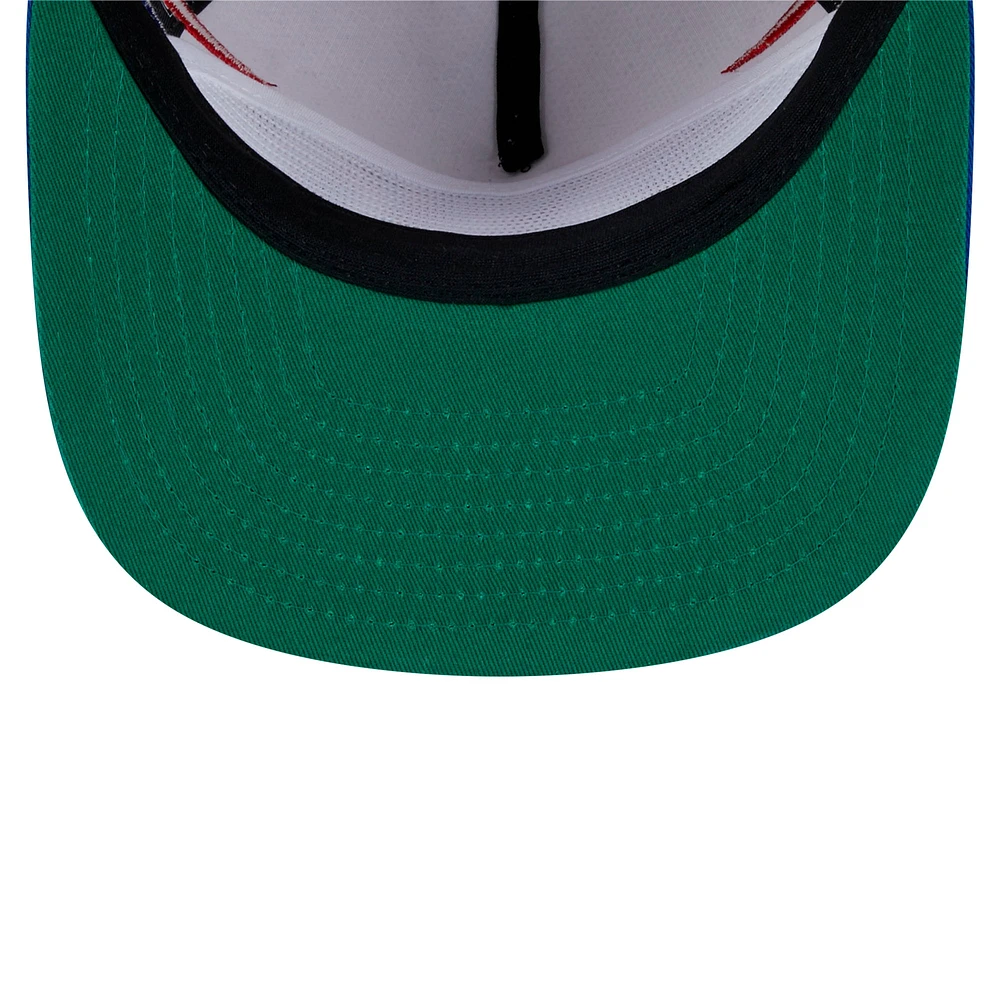 Men's New Era Stone/Royal New York Giants Athletic Golfer Snapback Hat