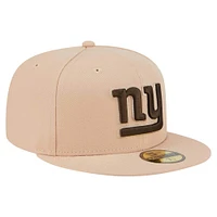 Men's New Era Tan York Giants Candied Pecan 59FIFTY Fitted Hat