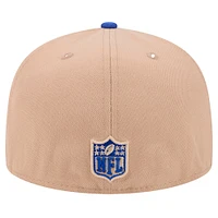 Men's New Era Tan York Giants  Logo Main 59FIFTY Fitted Hat