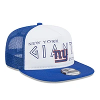 Men's New Era White/Royal New York Giants Banger 9FIFTY Trucker Snapback Hat