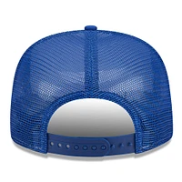 Men's New Era White/Royal New York Giants Banger 9FIFTY Trucker Snapback Hat