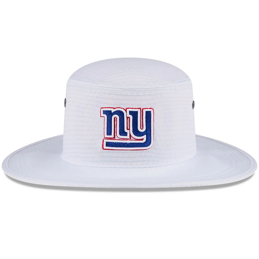 Bob New Era blanc pour homme des Giants de New York 2024 NFL Training Camp Panama