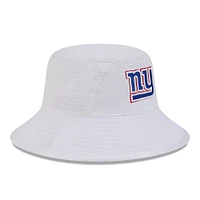 Men's New Era White New York Giants 2024 NFL Training Camp Stretch Bucket Hat