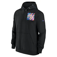 Chandail à capuchon pour homme NFL Crucial Catch Club des New York Giants 2023 Nike noir