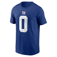 Men's Nike Brian Burns Royal New York Giants Player Name & Number T-Shirt