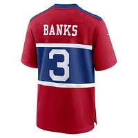 Men's Nike Deonte Banks Century Red New York Giants Alternate Player Game Jersey