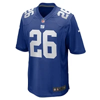 Men's Nike Devin Singletary  Royal New York Giants Team Game Jersey