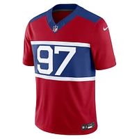Nike Dexter Lawrence II Century Rouge pour hommes New York Giants Alternate Vapor F.U.S.E. Maillot limité