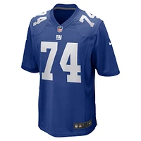Men's Nike Greg Van Roten  Royal New York Giants Team Game Jersey