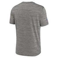 T-shirt de performance Nike Heather Charcoal New York Giants 2023 Sideline avec logo alternatif pour homme