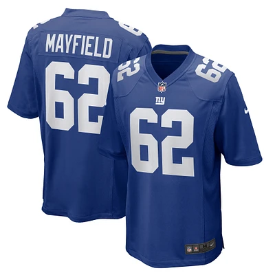 Maillot de match Nike Jalen Mayfield Royal New York Giants pour homme