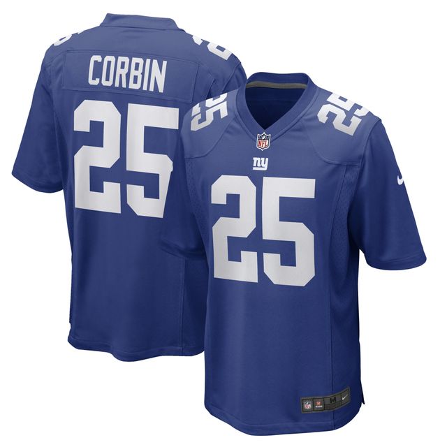 Maillot de joueur match Nike Jashaun Corbin Royal New York Giants pour homme