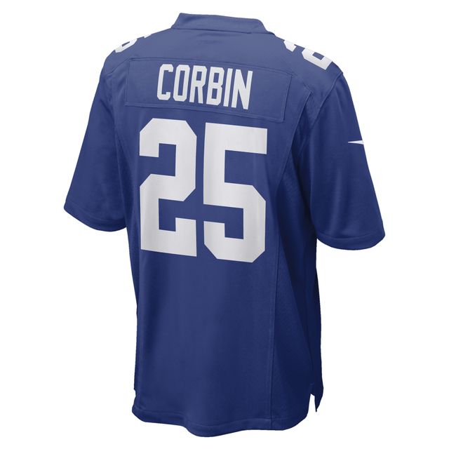Maillot de joueur match Nike Jashaun Corbin Royal New York Giants pour homme