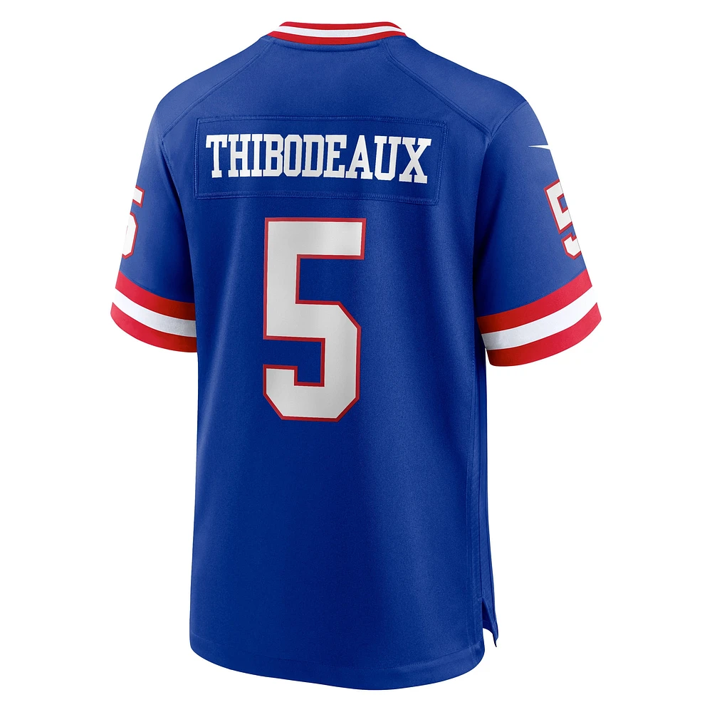 Maillot de match joueur classique Nike Kayvon Thibodeaux Royal New York Giants pour homme