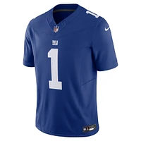 Men's Nike Malik Nabers Royal New York Giants Vapor F.U.S.E. Limited Jersey