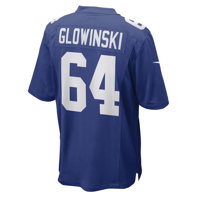 Maillot de joueur match Nike Mark Glowinski Royal New York Giants pour homme