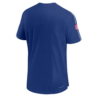 Men's Nike Royal New York Giants 2024 Sideline Coach UV Performance T-Shirt