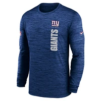Men's Nike Royal New York Giants 2024 Sideline Velocity Performance Long Sleeve T-Shirt