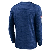 Men's Nike Royal New York Giants 2024 Sideline Velocity Performance Long Sleeve T-Shirt