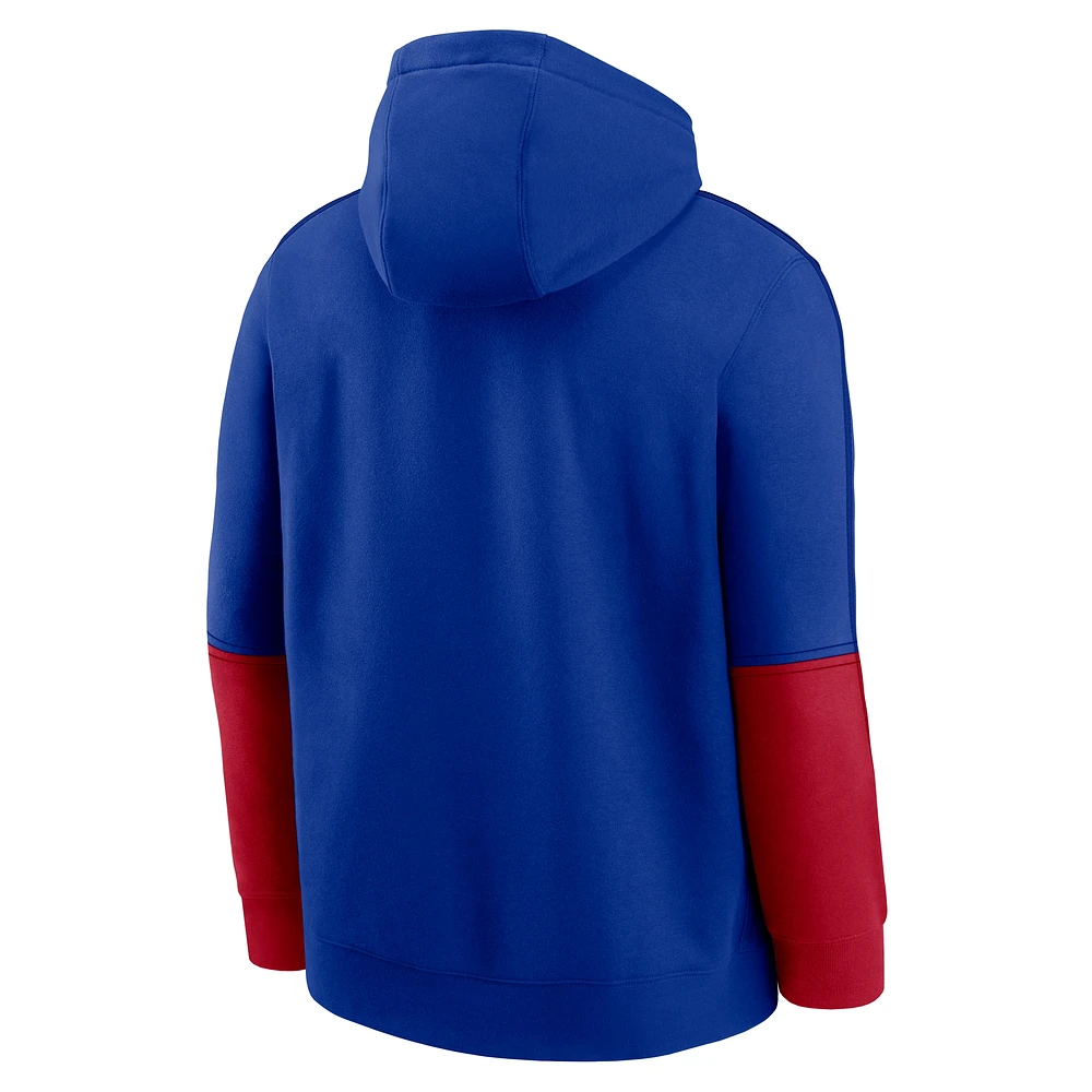 Men's Nike Royal New York Giants Alternate Logo Club Pullover Hoodie