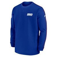 Men's Nike Royal New York Giants Alternate Logo Coach Long Sleeve Top