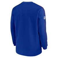 Men's Nike Royal New York Giants Alternate Logo Coach Long Sleeve Top