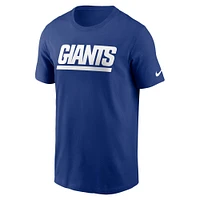 Men's Nike Royal New York Giants Primetime Wordmark Essential T-Shirt