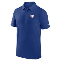 Men's Nike Royal New York Giants Sideline Coaches Performance Polo