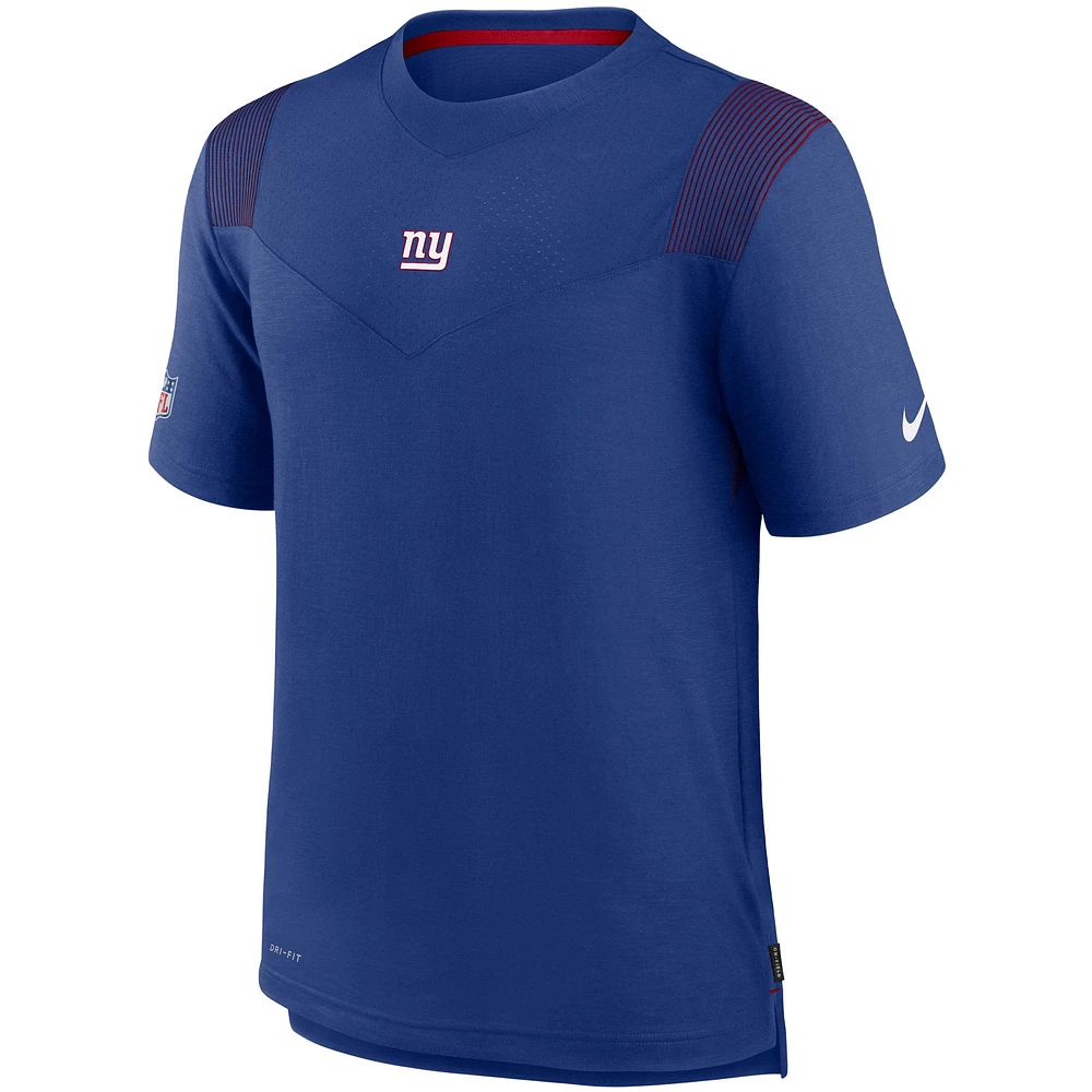 Men's Nike Royal New York Giants Sideline Player UV Performance T-Shirt
