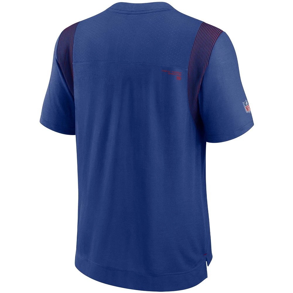 Men's Nike Royal New York Giants Sideline Player UV Performance T-Shirt