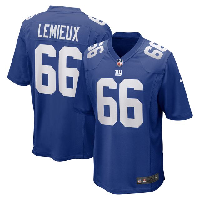 Maillot de match Nike Shane Lemieux Royal New York Giants pour homme