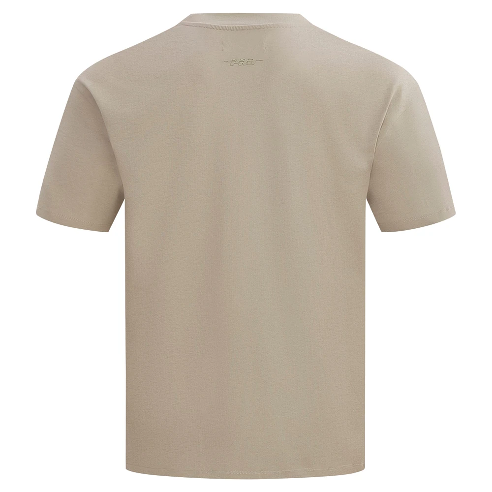 Men's Pro Standard Tan New York Giants Drop Shoulder T-Shirt