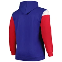 Men's Profile Royal New York Giants Big & Tall Trench Battle Pullover Hoodie
