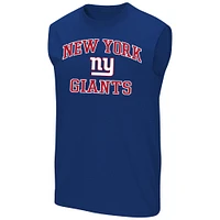 Men's Royal New York Giants Big & Tall Muscle Tank Top