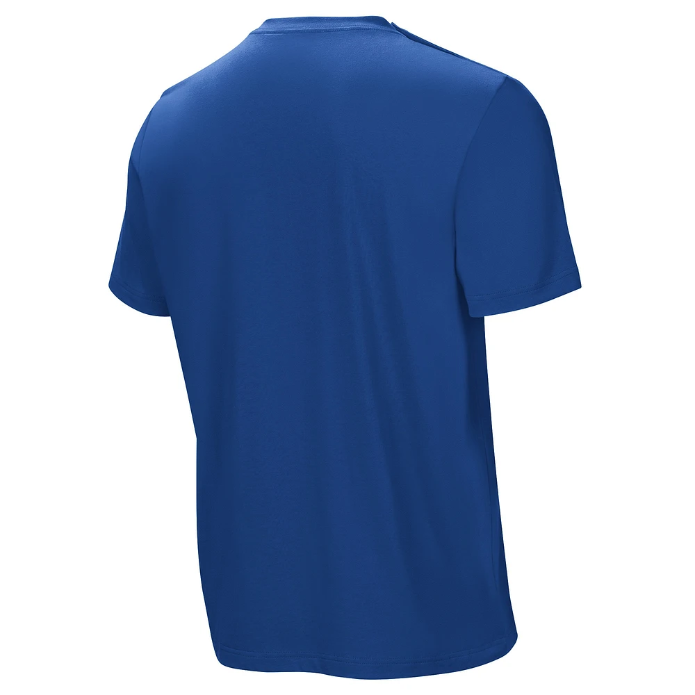 Men's  Royal New York Giants Home Team Adaptive T-Shirt