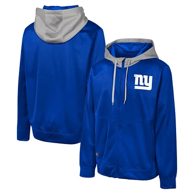 Veste à capuche entièrement zippée Replay Fashion Graphic des Royal New York Giants pour hommes