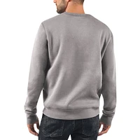 Men's Starter Heather Gray New York Giants 1925 Collection Long Sleeve Pullover Sweatshirt