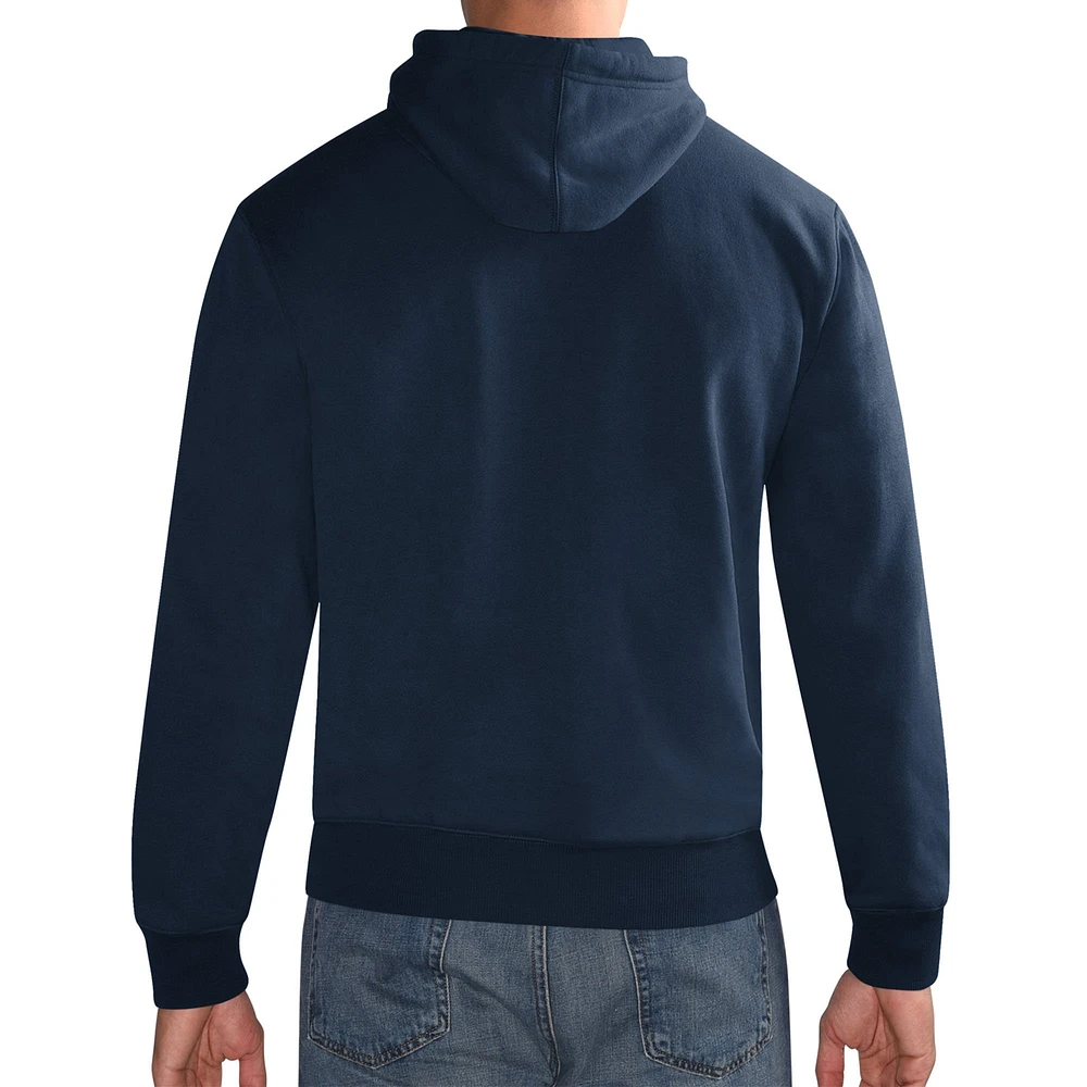 Men's Starter Navy New York Giants 1925 Collection Pullover Hoodie