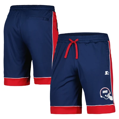 Short préféré des fans vintage Starter Royal/Rouge New York Giants pour hommes