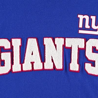 Men's Tommy Hilfiger Royal/White New York Giants Alex Long Sleeve Hoodie T-Shirt